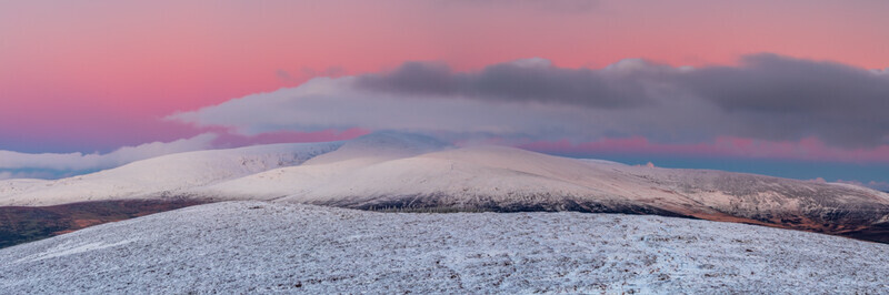 Belt of Venus over Lugnaquilla Massif, Wicklow Mountains by Irish Photographer Adrian Hendroff - Outdoor Photography