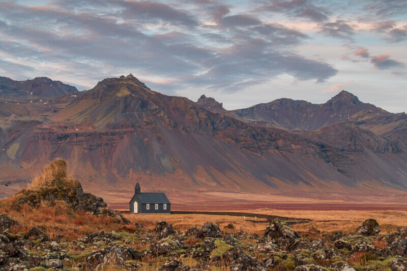 Budakirkja From Budahraun Lava Field, Iceland by Irish Photographer Adrian Hendroff - Outdoor Photography