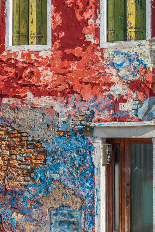 Colour Splash, Burano, Italy by Irish Photographer Adrian Hendroff - Outdoor Photography in Italy