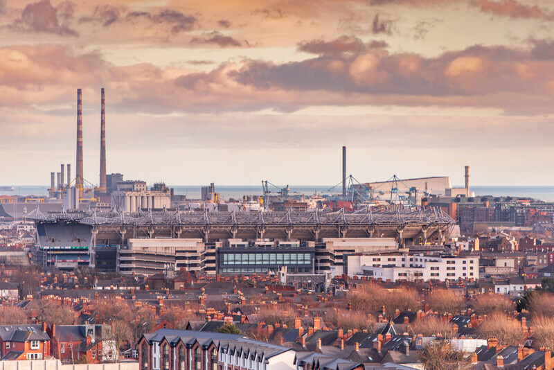 Sunset Over Croke Park, Dublin by Irish Photographer Adrian Hendroff - Outdoor Photography