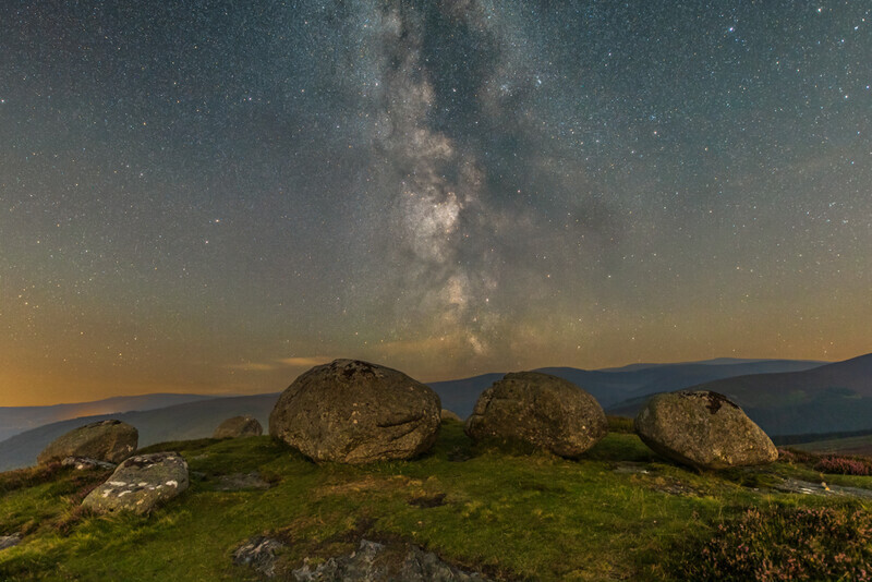 Milky Way Over Brockagh, Wicklow Mountains by Irish Photographer Adrian Hendroff - Outdoor Photography
