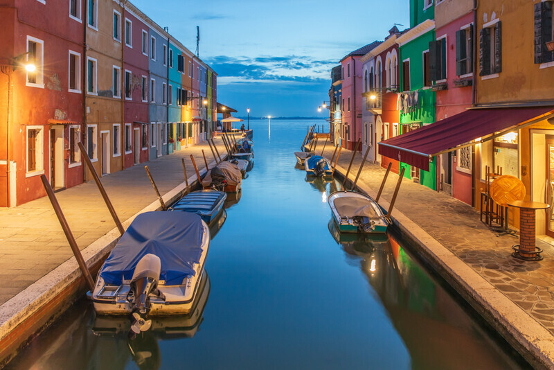 View from Tre Ponti, Burano by Irish Photographer Adrian Hendroff - Outdoor Photography in Italy