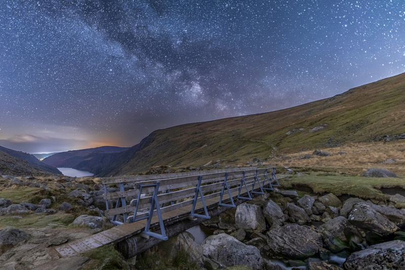 Milky Way Over Glenealo Bridge, Wicklow Mountains by Irish Photographer Adrian Hendroff