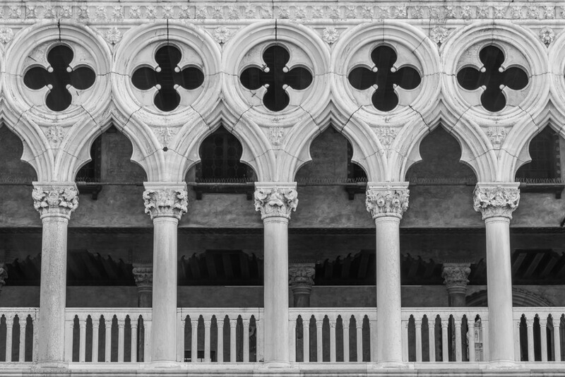 Ornate Arches, Doge's Palace, Venice by Irish Photographer Adrian Hendroff - Outdoor Photography in Italy