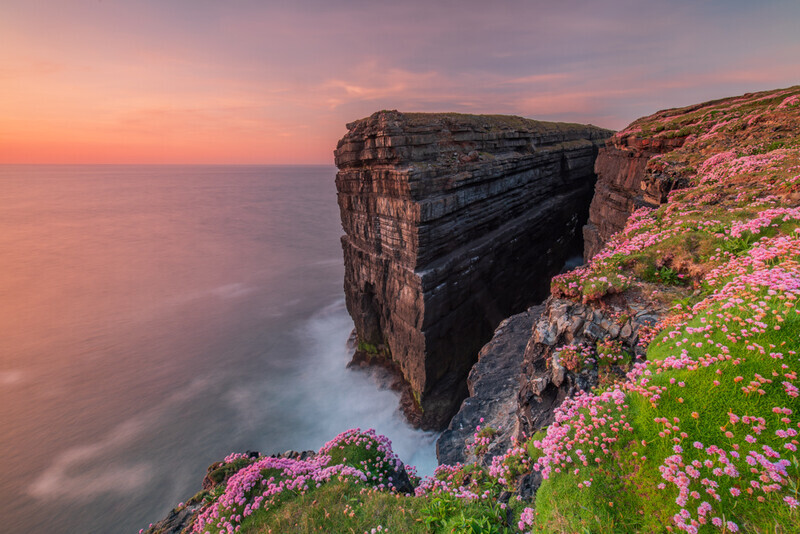 Sunset at Lovers Leap, Loop Head, Co Clare by Irish Outdoor Photographer Adrian Hendroff - Landscape Photography in Ireland