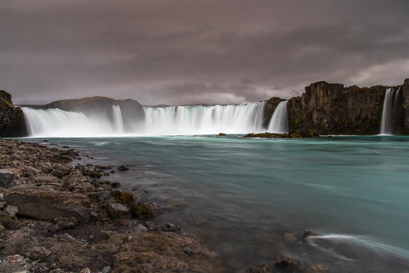 Godafoss From The Lower Tier, Iceland v1 by Irish Photographer Adrian Hendroff - Outdoor Photography in Iceland