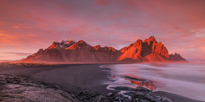 Golden Hour At Vestrahorn, Iceland by Irish Photographer Adrian Hendroff - Outdoor Photography