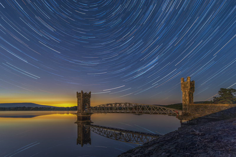 Vartry Reservoir Star Trails, Co Wicklow by Irish Photographer Adrian Hendroff - Landscape and Outdoor Photography