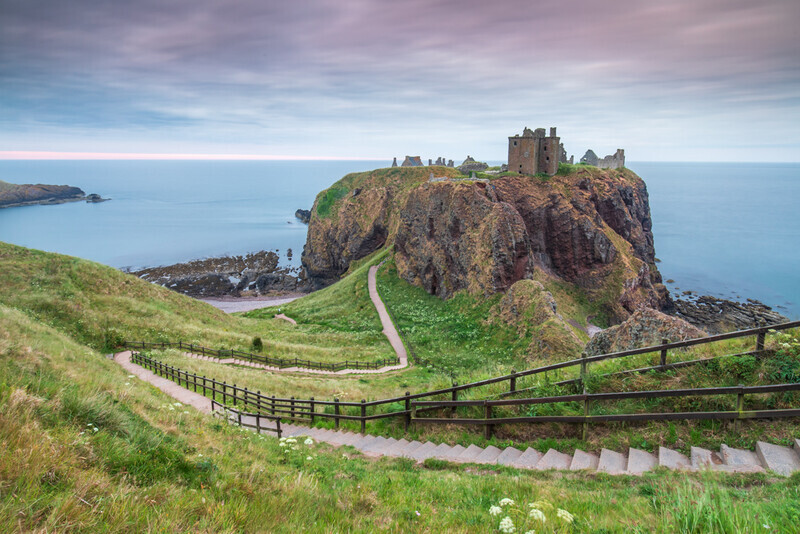 The Winding Path, Dunnottar Castle, Scotland by Irish Outdoor Photographer Adrian Hendroff - Landscape Photography in Scotland
