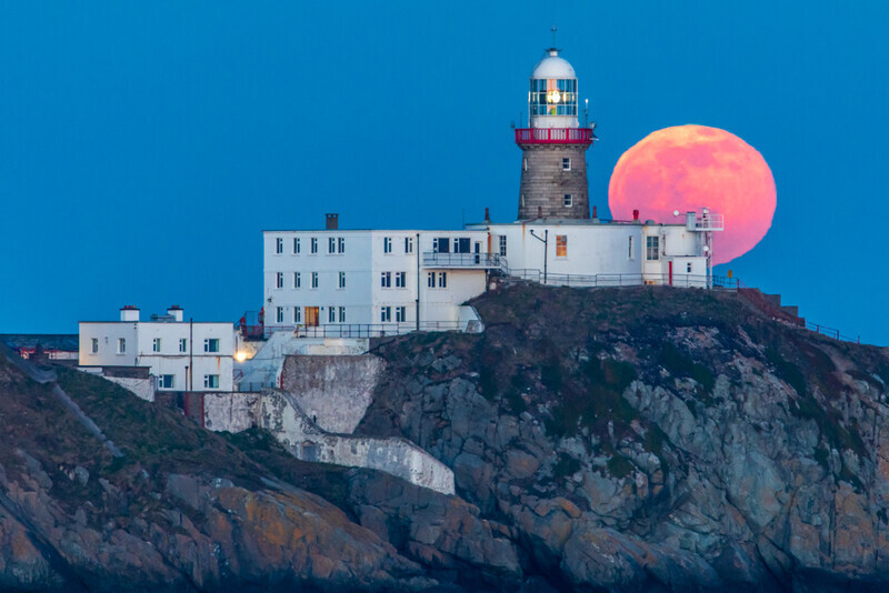 Baily Lighthouse Moonrise, Howth by Irish Outdoor Photographer Adrian Hendroff - Landscape Photography in Ireland