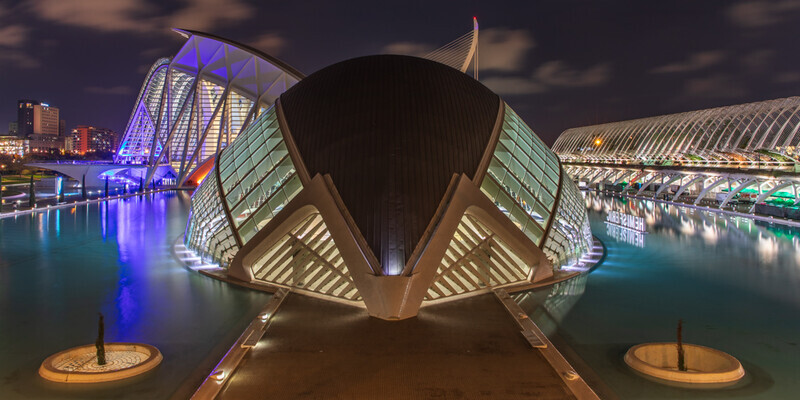 City of Arts and Sciences Panorama, Valencia by Irish Photographer Adrian Hendroff - Outdoor Photography in Spain
