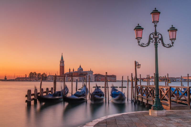 Venetian Sunrise, Riva degli Schiavoni by Irish Photographer Adrian Hendroff - Outdoor Photography in Italy