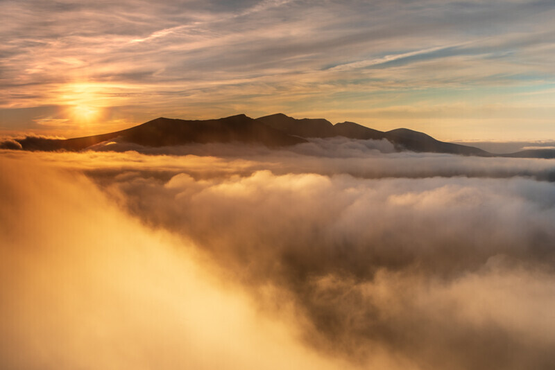Brandon Cloud Inversion at Sunset, Dingle Peninsula by Irish Outdoor Photographer Adrian Hendroff - Landscape Photography in Ireland