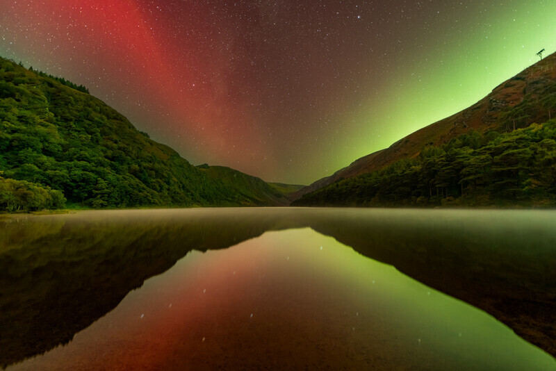 Upper Lake Aurora, Glendalough by Irish Photographer Adrian Hendroff - Outdoor Photography