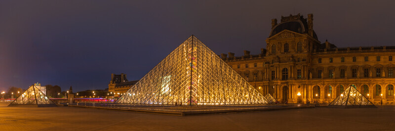 Pyramids at Louvre, Paris by Irish Outdoor Photographer Adrian Hendroff - Fabulous Viewpoints