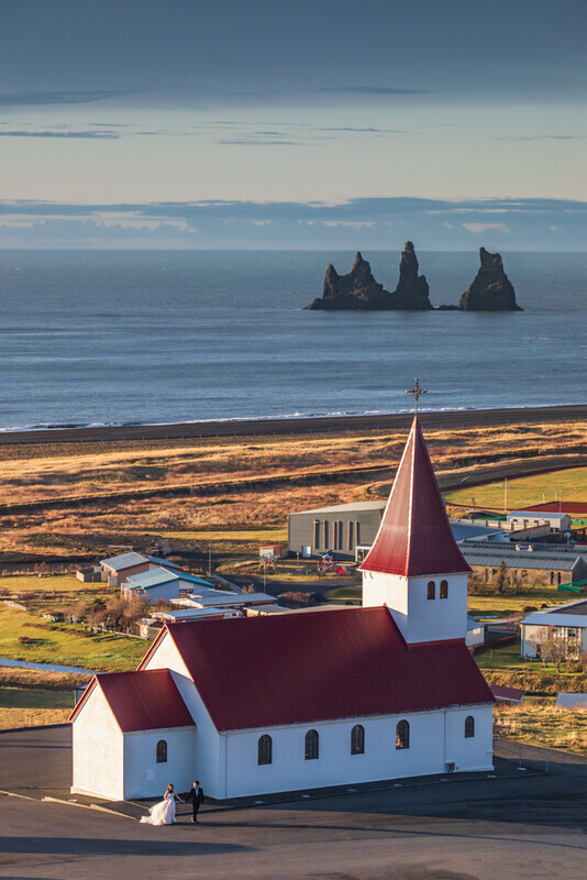 Vikurkirkja And Reynisdrangar, Vik, Iceland by Irish Photographer Adrian Hendroff - Outdoor Photography