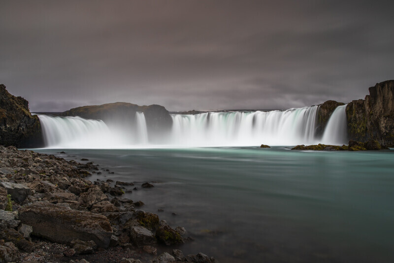 Godafoss From The Lower Tier, Iceland v2 by Irish Photographer Adrian Hendroff - Outdoor Photography in Iceland
