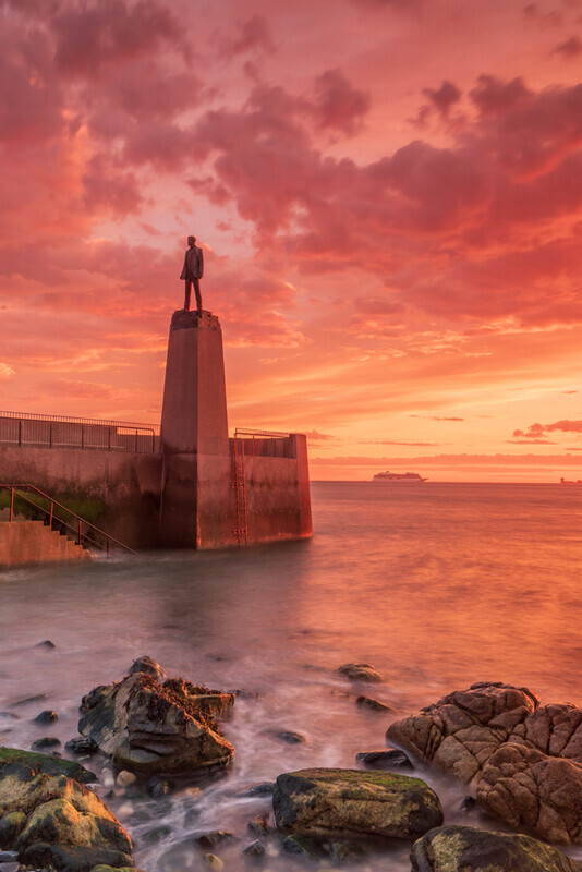 Roger Casement at Sunrise, Dun Laoghaire, Dublin by Irish Photographer Adrian Hendroff - Landscape and Outdoor Photography