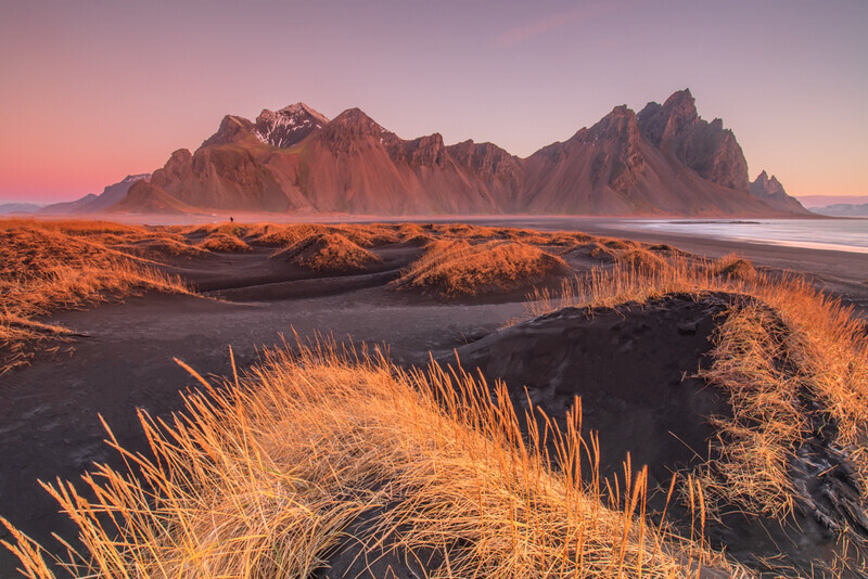 Dawn At The Dunes, Vestrahorn, Iceland by Irish Photographer Adrian Hendroff - Outdoor Photography