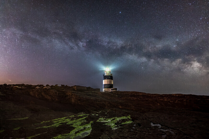 Milky Way over Hook Lighthouse, Co Wexford by Irish Photographer Adrian Hendroff - Outdoor Photography