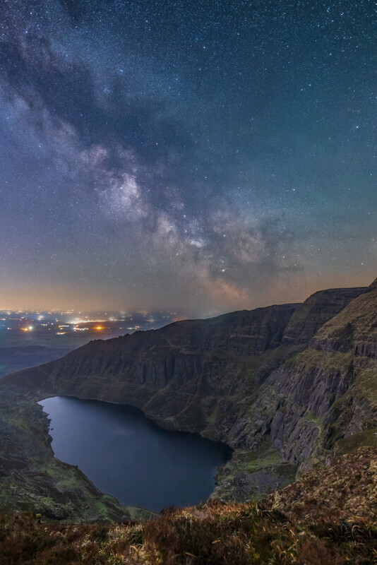 Milky Way Over Coumshingaun, Co Waterford by Irish Photographer Adrian Hendroff - Outdoor Photography