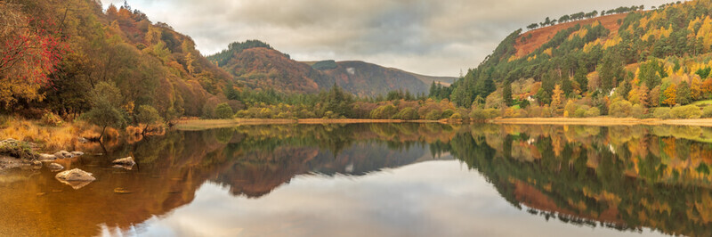 Lower Lake Panorama, Glendalough by Irish Photographer Adrian Hendroff - Landscape and Outdoor Photography in Ireland