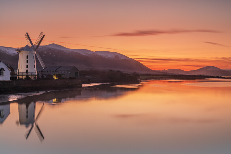 Winter Sunset, Blennerville, Co Kerry by Irish Outdoor Photographer Adrian Hendroff - Landscape Photography in Ireland