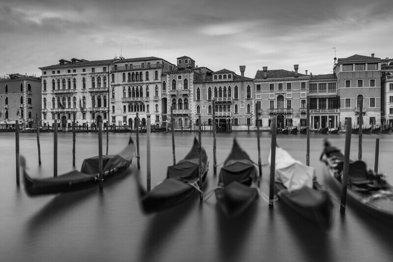 Swaying Gondolas, Fondamente Salute, Venice by Irish Photographer Adrian Hendroff - Outdoor Photography in Italy