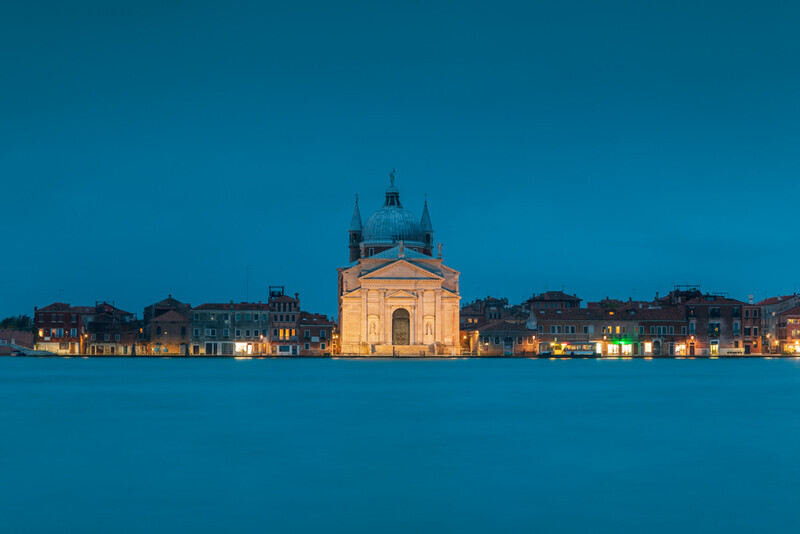 Blue Hour Over Il Redentore, Giudecca, Venice by Irish Photographer Adrian Hendroff - Outdoor Photography in Italy