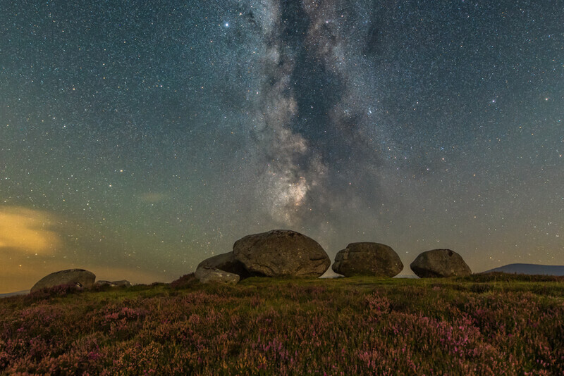 Milky Way Over Brockagh, Wicklow Mountains by Irish Photographer Adrian Hendroff - Outdoor Photography