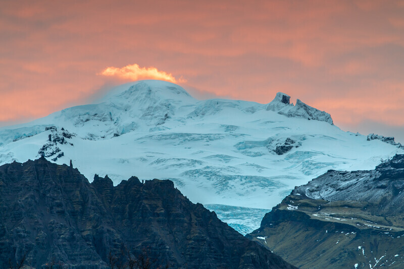 Dawn Colours Over Hvannadalshnukur, Vatnajokull, Iceland by Irish Photographer Adrian Hendroff - Outdoor Photography