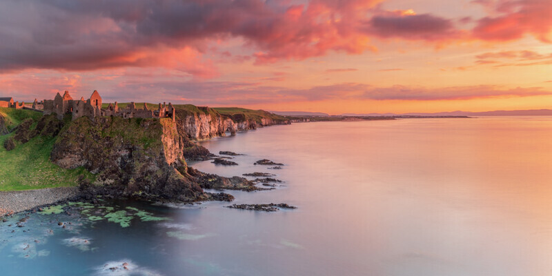 Dunluce Castle Panorama, Northern Ireland by Irish Outdoor Photographer Adrian Hendroff - Landscape Photography in Ireland
