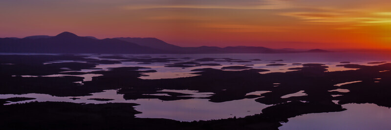 Clew Bay and Croagh Patrick at Dusk, Mayo by Irish Outdoor Photographer Adrian Hendroff - Landscape and Outdoor Photography in Ireland