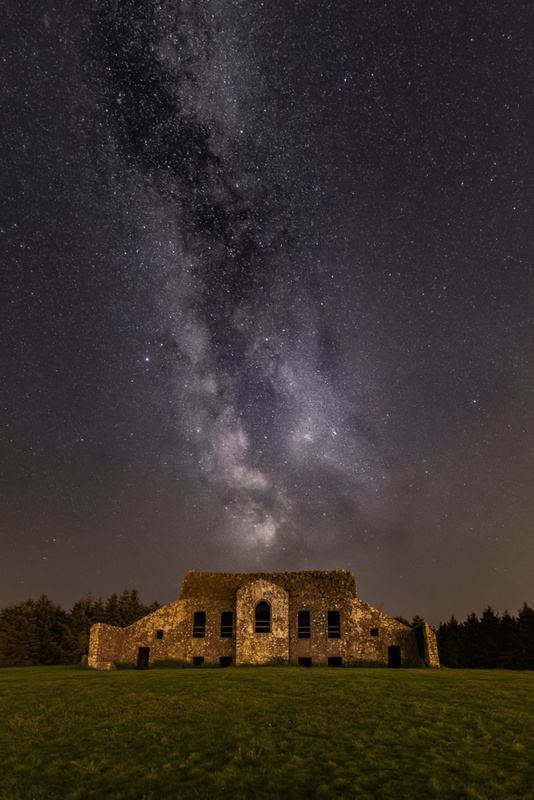 Milky Way Over Hellfire Club, Dublin Mountains by Irish Photographer Adrian Hendroff - Landscape and Outdoor Photography in Ireland