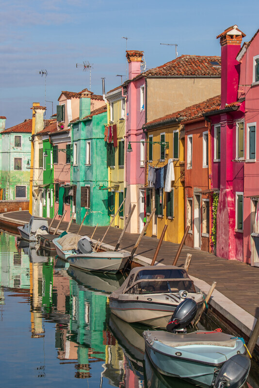 Canal View, Burano, Italy by Irish Photographer Adrian Hendroff - Outdoor Photography in Italy