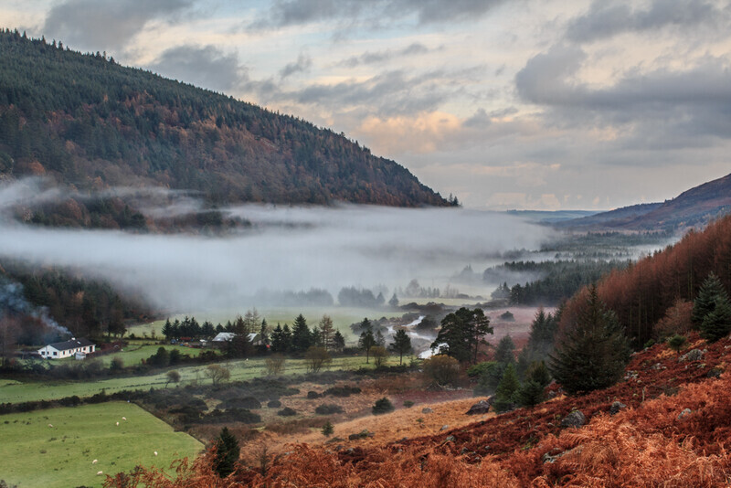 Misty Glenmalure from the Carraystick Zig-zags, Co Wicklow  by Irish Outdoor Photographer Adrian Hendroff - Landscape and Outdoor Photography in Irela