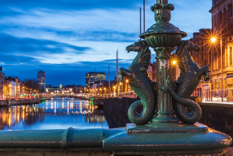 Hippocampi, Grattan Bridge, Dublin by Irish Photographer Adrian Hendroff - Landscape and Outdoor Photography in Ireland