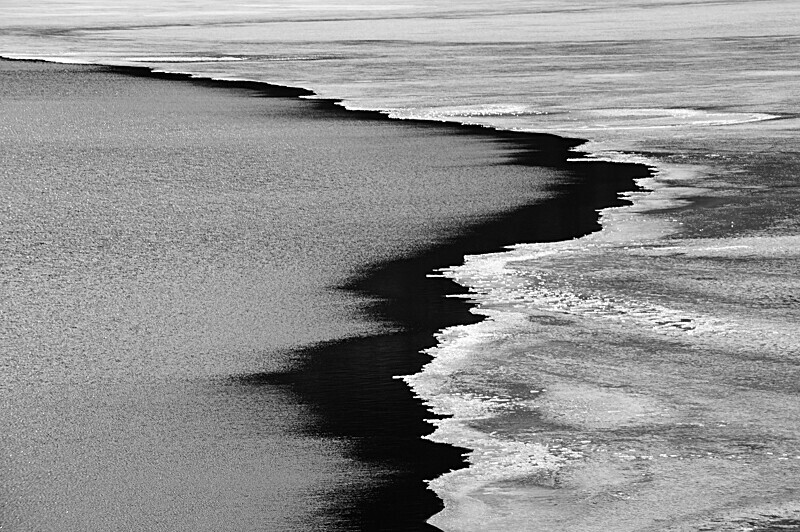 Ice breaking up - seascape