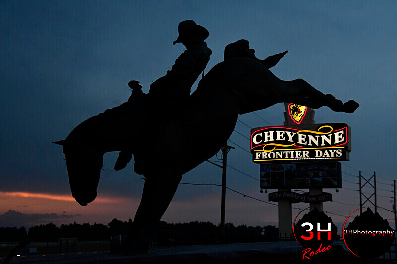 Chris LeDoux Bronze CFD 2021 with logos_4932 - 2022 Cheyenne Frontier Days