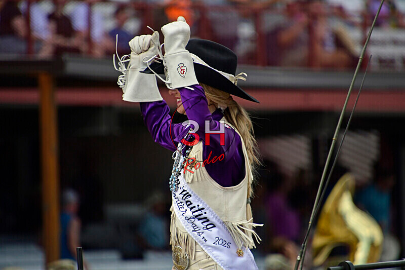 3HRodeo7-21-25_CFD_00319_ - CFD Royalty - Miss Frontier & her Lady In-Waiting