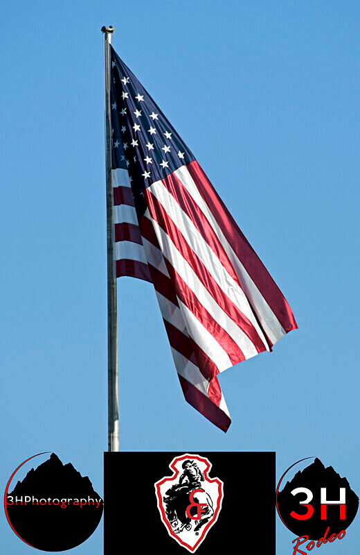 American Flag  logos - 2022 Cheyenne Frontier Days