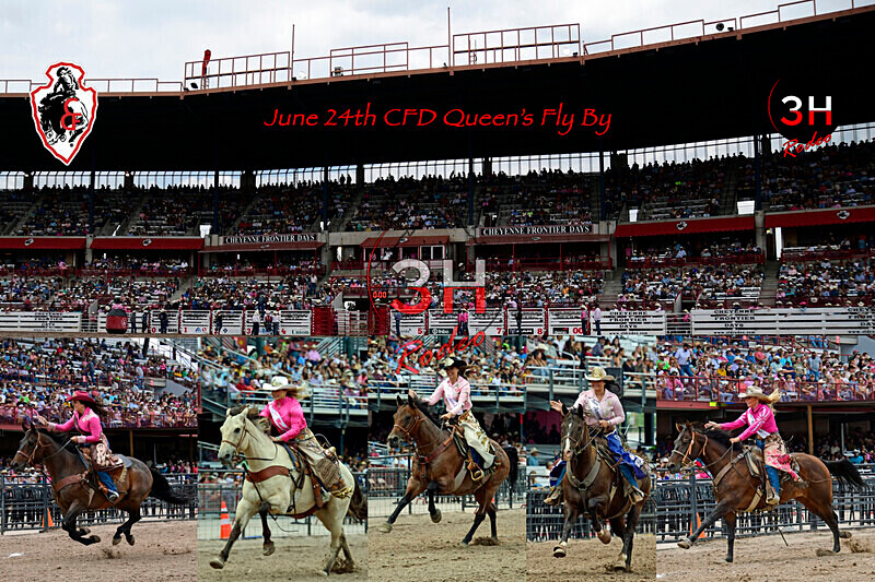 3HRodeo7-24-25_CFD_Queen_Collage_ - CFD Royalty - Miss Frontier & her Lady In-Waiting