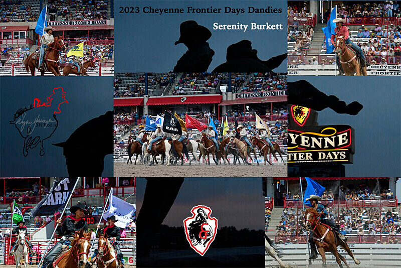 Serenity Burkett Collage 6 - Rodeo Images as Artwork Pieces