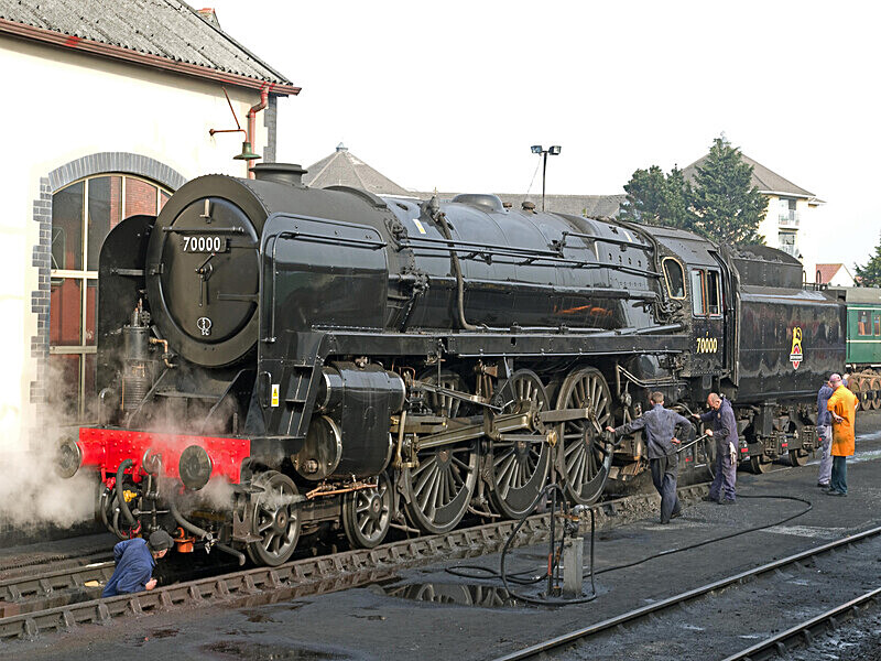 70000 'Britannia' at Minehead - It's a Brit!
