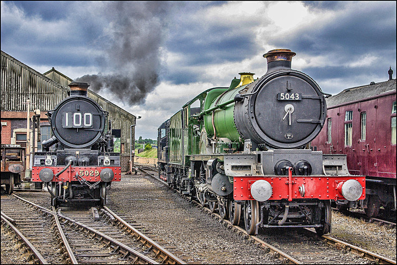 5029 and 5043 Tyseley 100 28.06.08 - Castles