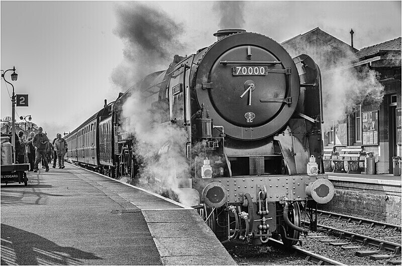 70000 'Britannia' at Bishops Lydeard - It's a Brit!