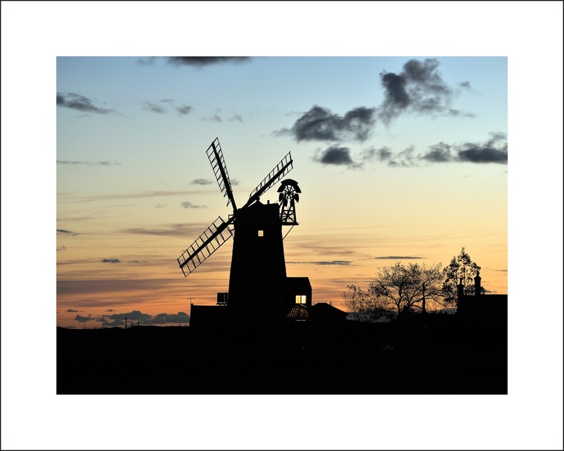 'Silhouette' Cley Mill - Best of North Norfolk