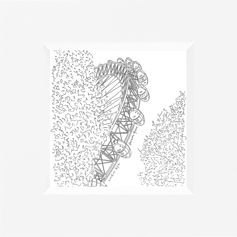 London Eye - Line Art Square