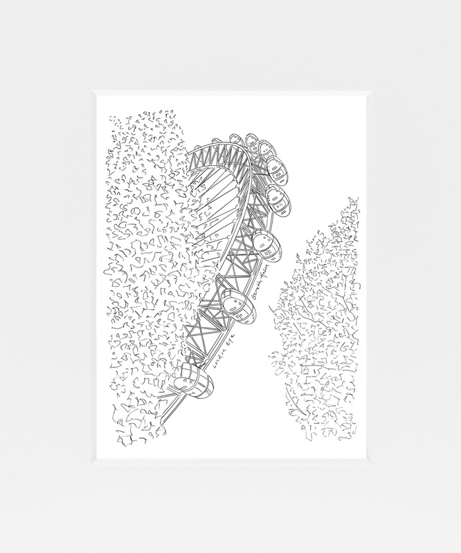 London Eye - Line Art