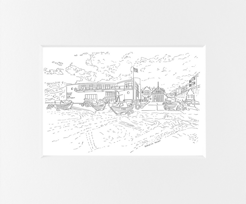Rocket House - Cromer - Line Art